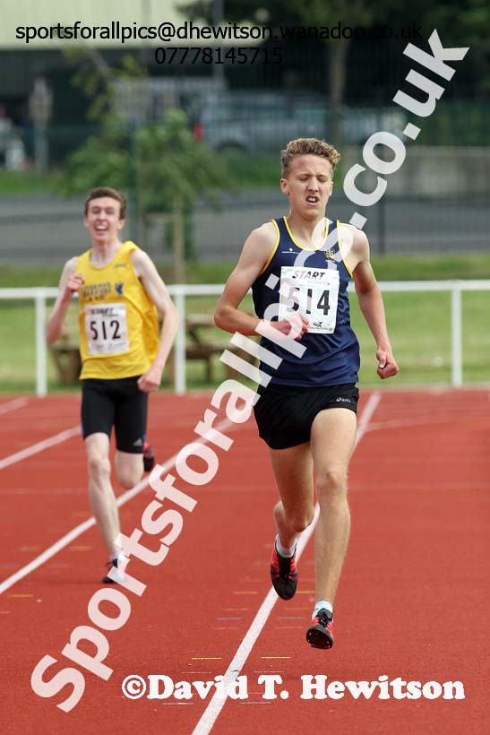 Mens under-20s 3000 metres, Northern Under-13s, U-15s and 17s Championships. Photo: David T. Hewitson/Sports for All Pics